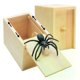thumbnail image 1 of Handcrafted Rubber Spiders Prank Wooden Box - Funny Surprise Fun Gift Wooden Box, Interactive Gag Gift for Friends & Family, 1 of 5