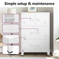 thumbnail image 5 of vidaXL File Cabinet Sideboard Storage Chest Cabinet for Home Office Steel, 5 of 10