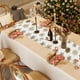 thumbnail image 4 of Mantel navideño 72x13 in | Camino festivo de mesa de copo de nieve | Decoración multicolor de poliéster impermeable para salón y mesa de centro | 1 Pack, 4 of 6