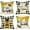 Black White, variant on Summer Bumble Bee Happy Bee Kind Decorative Throw Pillow Covers 18 x 18 Set of 4, Spring Black White Buffalo Plaid Honey Cushion Case Decor, Welcome to Our Home Farmhouse Decoration