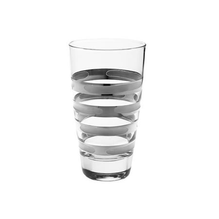 

Classic Touch cts726 Tumblers with Silver Brick Design - Set of 6