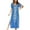 Blue Embroidery, variant on Bsubseach Kaftan Dress for Women V Neck Short Sleeve Beach Long Swimsuit Cover Up, One Size, 100% Rayon