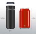 thumbnail image 2 of Mini insulated mug - Cup - thermos bottle - thermal jug - thermal cup - Suitable for drinks, coffee, tea - Stainless steel - Black, 2 of 5