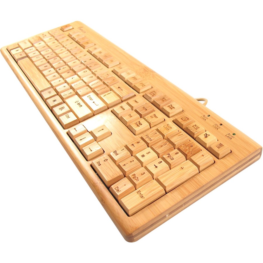 Impecca Bamboo Custom Carved Designer Keyboard