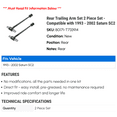 thumbnail image 2 of Rear Trailing Arm Set 2 Piece Set - Compatible with 1993 - 2002 Saturn SC2 1994 1995 1996 1997 1998 1999 2000 2001, 2 of 2