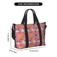 thumbnail image 2 of Travel Duffle Bag Cute Cartoon Cat Fishbone Travel Tote Bags Carry on Luggage Waterproof Weekender Bags with Top Handle Adjustable Shoulde Strap for Travel Gym, 2 of 5