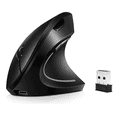 thumbnail image 1 of Mouse Vertical Inalámbrico 2.4g Ergonómico, Recargable Negro, 1 of 4