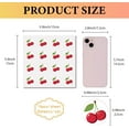 thumbnail image 2 of 128Pcs Cherry Scrapbook Stickers Fruit Decals Plastic Waterproof Self Adhesive Red Cartoon Small Round Planner Journal Sticker for DIY Arts Craft Water Bottle Laptop Decor 2.5 x 2.5cm diy, 2 of 9