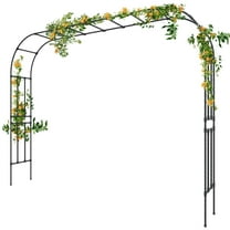 Garden Arch Trellis - Length: 126in, Height: 94.5in Garden Arch Arbor Trellis for Climbing Plants Outdoor - Garden Arch for Lawn, Party, Ceremony Wedding Decoration