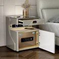 thumbnail image 4 of Cajón de escritorio, mesa de noche, sofá lateral, mesita de noche para sala de estar, diseño nórdico, armario de almacenamiento barato para dormitorio, mesitas de noche para el hogar, 4 of 4