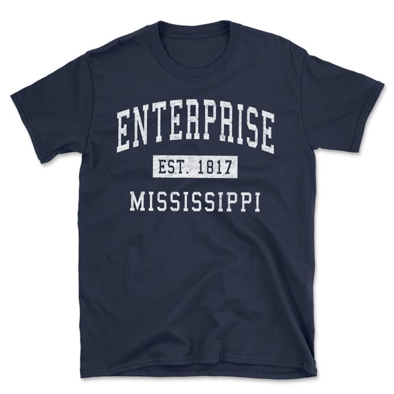 Enterprise Mississippi Classic Established Men's Cotton T-Shirt