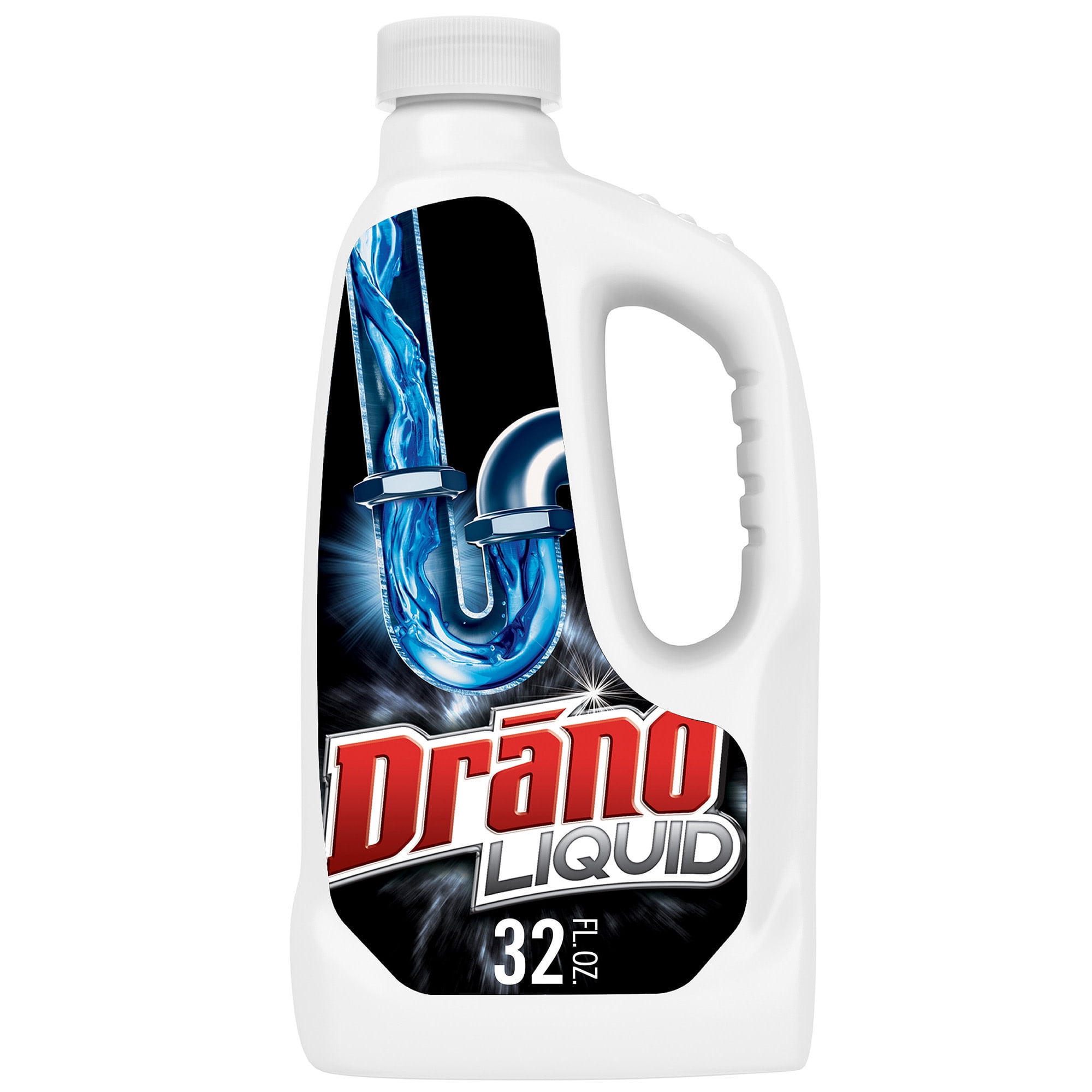 (8 pack) Drano Liquid Drain Cleaner & Opener, 32 fl oz