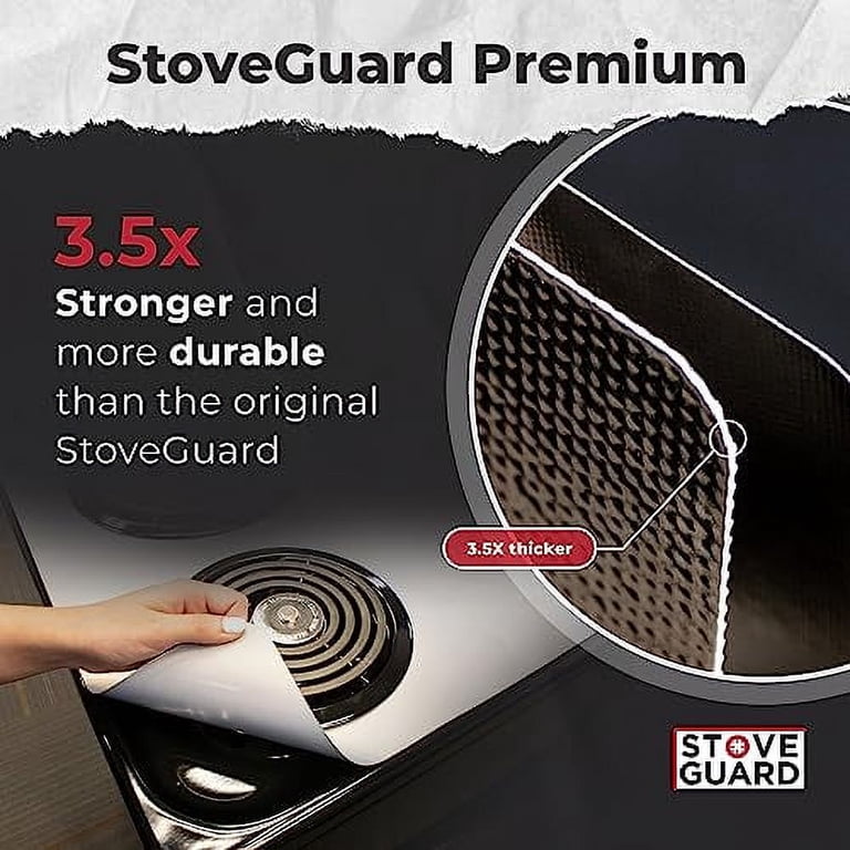 StoveGuard Custom Fit Gas Stove Cover For Whirlpool Model WFG525S0JS0 - 6x Thicker Protection