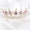 Tiaras and Crowns for Women,Birthday Crown Cake Topper Crystal Golds Crown Match for Prom Queen Princess Crown for Costume Headband,Tiara for Women Wedding Bridal Crown and Party Tiara.Pink