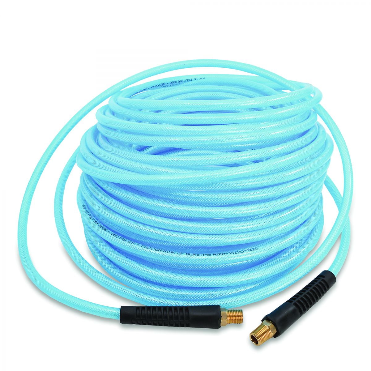 BluBird 3/8" x 100' Polyurethane Air Hose – Lightweight, 300 PSI, Brass Fittings, Non-Marking, Flexible -40°F to +165°F, Kink & Abrasion Resistant, Ozone Resistant – 2 Yr Warranty