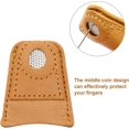 thumbnail image 2 of 4 piezas 2,9/3,1*3,9*0,4 cm Dedal de cuero Dedal de mano Protector de dedos Protector de dedos Dedal para acolchado Accesorios de costura Herramientas de costura de bricolaje, 2 of 5