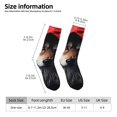 thumbnail image 2 of Vsdgher Mysterious Hooded Wolf Crew Socks for Men & Women, Breathable Casual Athletic Ankle Socks, 2 of 6