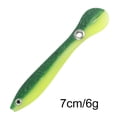 thumbnail image 3 of 5 uds cebo de pesca suave 7cm 6g Loach Fake Wobbler señuelos de natación (verde), 3 of 7