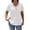 White, variant on Siminsem Women's Casual Loose Fit V Neck Tunic Top Textured Short Sleeve Pullover with Button Decor Dressy Blouse Cute Lightweight Top for Spring and Summer, White, L