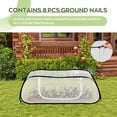 thumbnail image 3 of Pop-Up Raised Garden Bed Cover, 45"x22"x18", Plant Net with Zipper Door for Vegetables, Bird, Pest and Squirrel Protection, 3 of 7