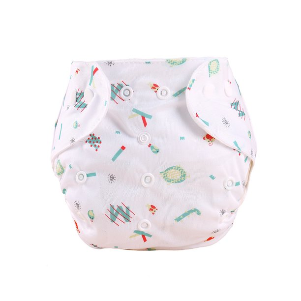 Pañal para bebé Pantalones de pañal con botones a presión estampados para bebé Pantalones de pañal para niños de talla grande Pantalones de pañal para bebé