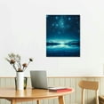 thumbnail image 3 of Nawypu Green Blue Aurora Wall Art Northern Light Canvas Prints on Picture Aurora Borealis Nature Starry Scenery Landscape Painting Modern Wall Decor for Home Bathroom Bedroom,abstract,Wall, 3 of 5