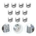 thumbnail image 1 of FUTUREORYY 10 Pcs Zinc Alloy Mirror Holder Clips Silver Plated Appearance Bathroom Hardwares, 1 of 7