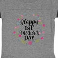 thumbnail image 3 of Inktastic Happy 1st Mothers Day Girls Girls Baby Bodysuit, 3 of 4
