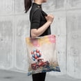 thumbnail image 4 of Vintage Patriotic Schnauzer 4th of July Independence Memorial Day All Over Print 3D Canvas Tote Bag Miniature Schnauzer Dog Lover Reusable Handbag - 01006, 4 of 5