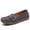 Grey, variant on Big Size Women's Casual Loafers Slip On Leather Shoes Lightweight Walking Shoes Moccasins Classic Penny Loafer Flats Boat Shoes