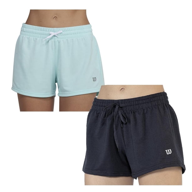 Short Deportivo Wilson T EG de French Terry 2 piezas Negro/Azul Aqua