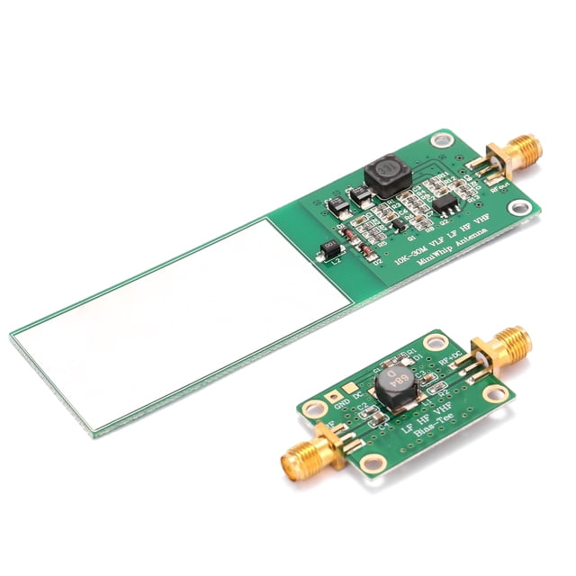 ikayaa Mini-Whip 10KHz-30MHz 2 Pcs Récepteur d'Antenne Active à Ondes Moyennes et Courtes Composant Électronique