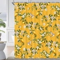 thumbnail image 4 of Ikfashoni Yellow Shower Curtain with Hooks,13pc Waterproof Fabric Bathroom Curtain, 72"X72", 4 of 8