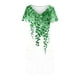 thumbnail image 4 of Vestido Corto de Verano Moda Gradiente Corto de Manga en V Cuello Vestido Casual, Poliéster Ligero de Verano, Lavado de Manos, 4 of 7