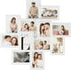 thumbnail image 1 of SONGMICS Marcos de fotos de collage de 4 x 6, paquete de 12 marcos de collage de fotos para decoración de pared, parte frontal de cristal, requiere montaje, blanco nube, 1 of 5