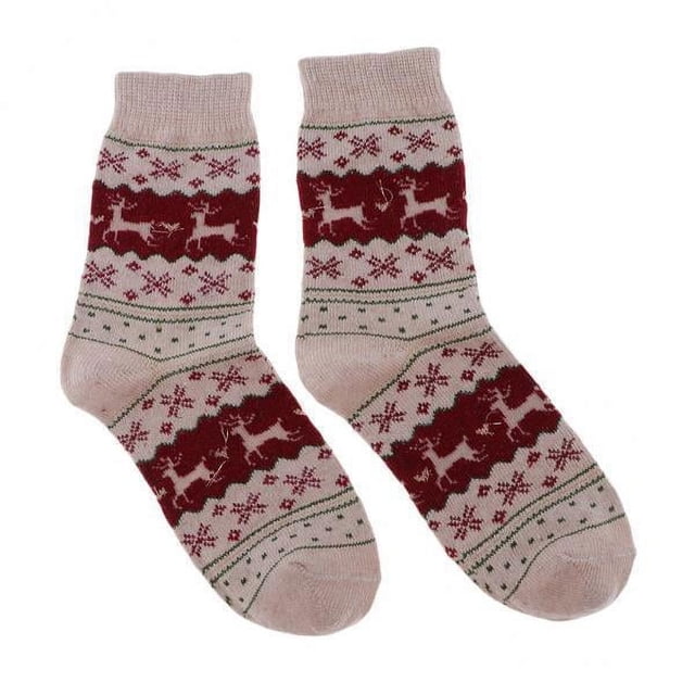Calcetines acogedores de mezcla de lana Strade Fareast Limited 4 piezas caqui