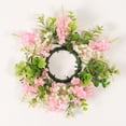 thumbnail image 4 of Mini Candle Wreath Decor - /Cloth, Farmhouse Style - for Pillar Candles/Centerpieces, Boho Design, Versatile & Sturdy, 4 of 4