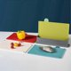 thumbnail image 3 of 26-27 Cutting Boards 4Pcs/Set with Holder for Kitchen,Chopping Block with Food Icons,Anti Bacterium,Dishwasher Safe, Non-Slip, 3 of 5
