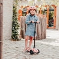 thumbnail image 5 of Scoot & Ride Stand-up Scooter for Children, Ages 3-6, Highwaykick 3, Peach, 5 of 11