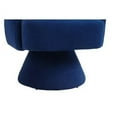 thumbnail image 7 of Swivel Barrel Chair, Accent Chair Armchair for Living Room, Comfy Round Swivel Chair, Modern 360 Degree Swivel Accent Single Sofa Chairs, for Living Room Bedroom Office Lounge, Blue, 7 of 7
