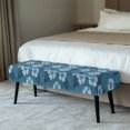 thumbnail image 2 of XYZCANDO Hibiscus Floral Bench Slipcover, Wear Resistant Polyester Spandex Elastic Bench Seat Cover for Bedroom and Dining Room, 2 of 9