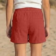 thumbnail image 3 of Shorts for Girls Comfortable Red Shorts Elastic Waist Girls Pajamas 8-9 Years, 3 of 4