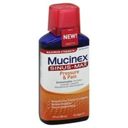 Mucinex Sinus Max Maximum Strength Pressure And Pain Liquid - 6 Oz