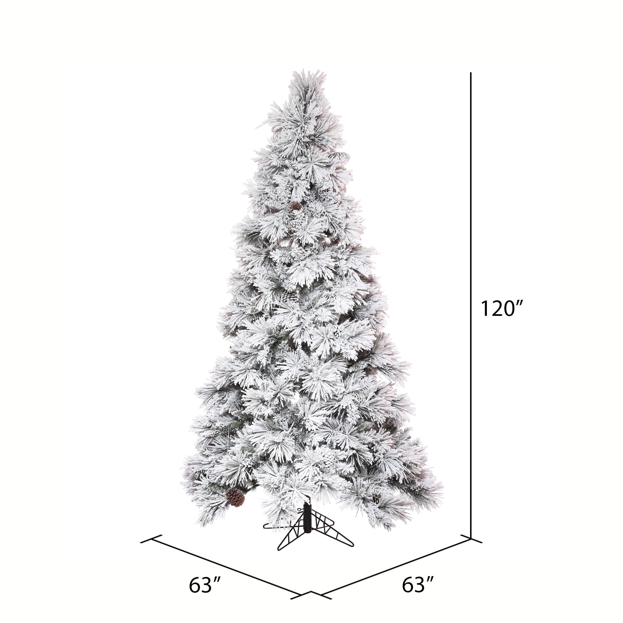 vickerman k171185 10 ft x 63 in flocked white on green atka pine slim christmas tree with 1565 tips walmart com vickerman k171185 10 ft x 63 in flocked white on green atka pine slim christmas tree with 1565 tips walmart com