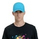 thumbnail image 4 of Balery Sky Blue Glitter Gorra de béisbol de tamaño ajustable para correr, entrenar y actividades al aire libre. Gorra de papá para todas las estaciones., 4 of 6