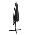 thumbnail image 5 of 10 ft Outdoor Patio Umbrella Solar Powered LED Lighted Sun Shade Market Waterproof 8 Ribs Umbrella with Crank and Cross Base for Garden Deck Backyard Pool Shade Outside Deck Swimming Pool, 5 of 5