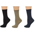 thumbnail image 7 of Sierra Socks Women's Bamboo Crew Socks, Colorful Roll Top Crew Socks, Soft & Comfortable Socks For Women, 3 Pair Pack, 7 of 7