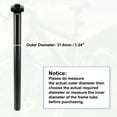 thumbnail image 5 of Unique Bargains 31.6x450mm Bike Seat Post Aluminum Alloy Bicycle Seatpost Saddle Pole Road Bike Seat Tube Mount Black, 5 of 6