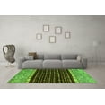 thumbnail image 3 of Ahgly Company Indoor Rectangle Abstract Green Modern Area Rugs, 7' x 10', 3 of 4