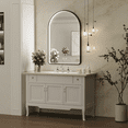 thumbnail image 7 of FTOTI 24x36 inch Arched LED Bathroom Mirror - Black Frame, Anti-Fog, Dimmable, Lighted Vanity Mirror, 7 of 7